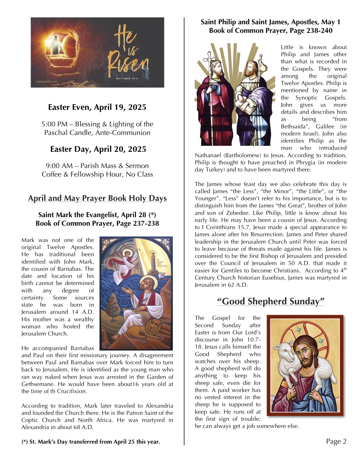 Parish Times - Easter